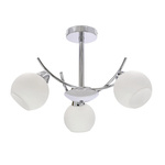 AMOS Lampa wiszaca chromowy 3x40W E27 klosz biały 33-34991