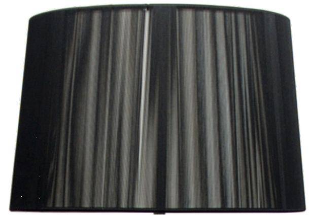 Abażur czarny 35x22cm do lampy podłogowej Gillenia 77-11152