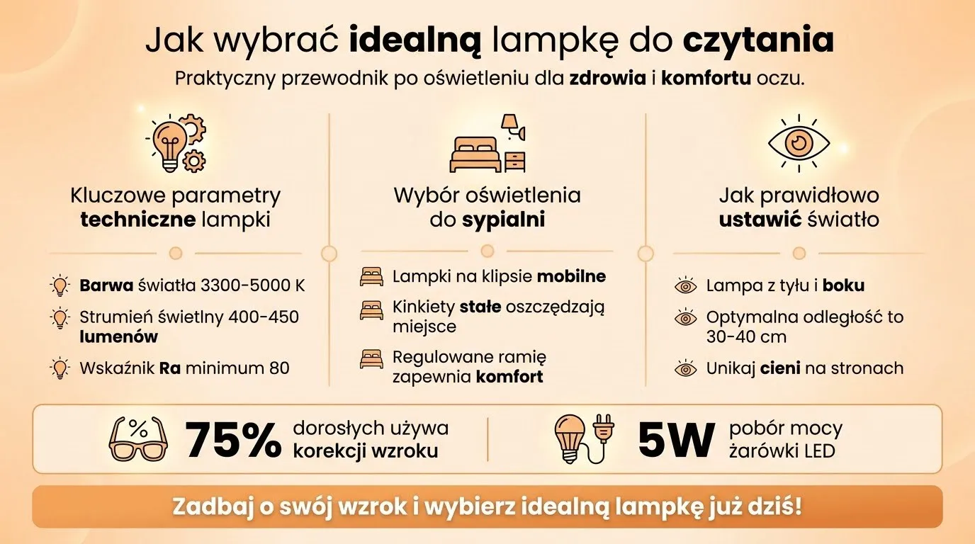 Jak wybrać idealną lampkę do czytania?