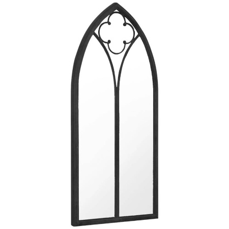 vidaXL Lustro do wnętrz, czarne, 70x30 cm, żelazne