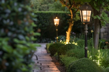 Oświetlenie ogrodu w stylu angielskim. 5 inspiracji