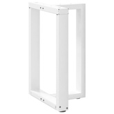 Nogi do stołu jadalnego w kształcie litery T 2 szt. Białe 50x35x(72-73) cm Stal