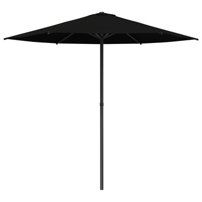 Parasolka ogrodowa 230 x 230 cm Poliester Prostokątny Czarny