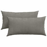 Poduszki na sofę 2 pcs Jasnoszary 80 x 40 cm Tkanina sztruksowa