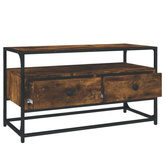 vidaXL Szafka pod TV, przydymiony dąb, 80x35x45 cm