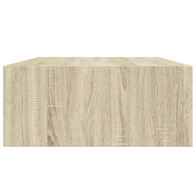 Półki ścienne z szufladą, 2 szt., dąb, 40x23,5x10 cm, MDF