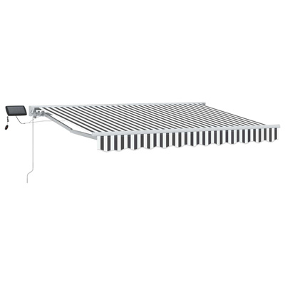 Ręczny ramowy zewnętrzny markizowy z LED 3 x 2,5 m