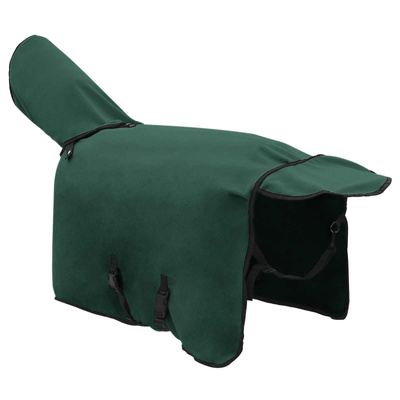 Koc dla Koni Ciemnozielony 105 cm Polar poliesterowy