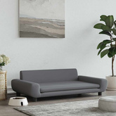 Legowisko dla psa, ciemnoszare, 100x54x33 cm, aksamitne