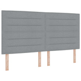 Łóżko z box spring LED z materacem jasnoszary 180 x 200 cm
