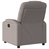 vidaXL Rozkładany fotel masujący, elektryczny, kolor taupe, tkanina model standard