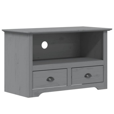 vidaXL Szafka pod TV BODO, 2 szuflady, szara, 91x43x56 cm, sosnowa
