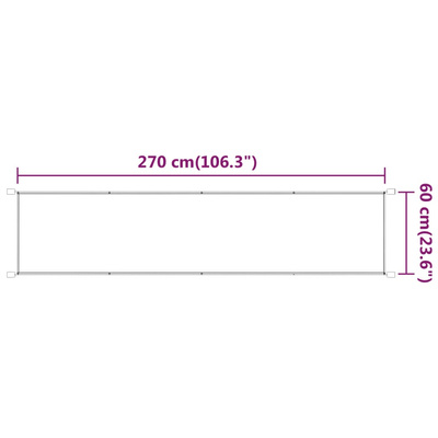 Markiza pionowa, jasnozielona, 60x270 cm, tkanina Oxford