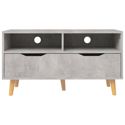 vidaXL Szafka pod TV, szarość betonu, 90x40x48,5 cm