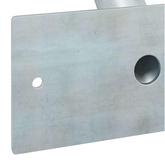Uchwyt na maszt flagowy Srebrny 13 x 6 x 0,2 cm Stal