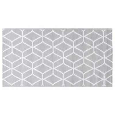 vidaXL Dywan na zewnątrz, szary, 160x230 cm, PP