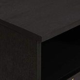 Szafka pod telewizor Czarny 100 x 33 x 46 cm Drewno z mango