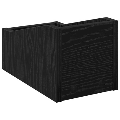 Pudełko na płyty LP 2 szt. Czarny dąb 18 x 32 x 18 cm