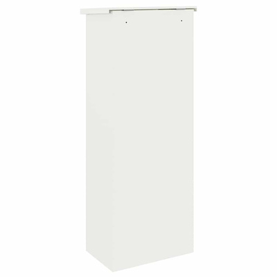 Skrzynka na przesyłki Z blokadą Biały 44,5 x 29 x 110,5 cm Stal