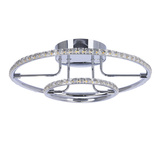 Lampa sufitowa okrągła LED chrom plafon 36W 3000K Adel Candellux 98-69634