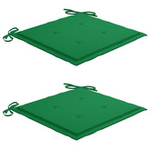 vidaXL Składane krzesła ogrodowe z poduszkami, 2 szt., bambusowe