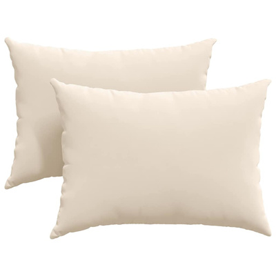 Poduszki na sofę 2 pcs Beżowy 70 x 50 cm tkanina
