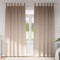 Firany blackout z kółkami 2 pcs Ciemnoszary 245 x 140 cm