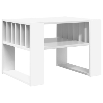 Stolik kawowy Biały 66 x 49,5 x 45 cm Drewno inżynieryjne