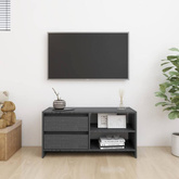vidaXL Szafka pod TV, szara, 80x31x39 cm, drewno sosnowe