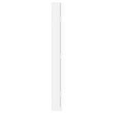 vidaXL Wisząca szafka na biżuterię, z lustrem, biała, 30x8,5x90 cm