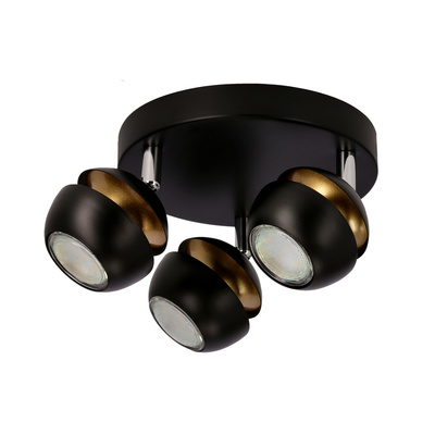 Boni plafon 3x3w gu10 led czarny