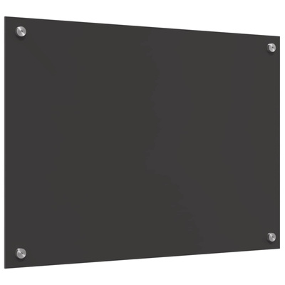 Panel kuchenny Ciemnoszary 70 x 50 cm szkło hartowane