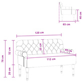Sofa dwuosobowa z guzikowym pikowaniem jasnoszary