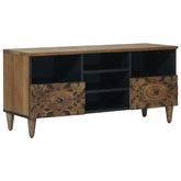 Szafka pod telewizor Brązowy 100 x 33 x 46 cm Drewno z mango