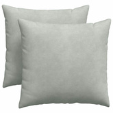 Poduszki na sofę 2 pcs Jasnoszary 45 x 45 cm Tkanina sztruksowa