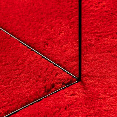 vidaXL Dywan HUARTE z krótkim włosiem, czerwony, 240x340 cm