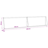 Mur oporowy 2 szt. 100 x 12 x 50 cm Stal Oliwkowy zielony