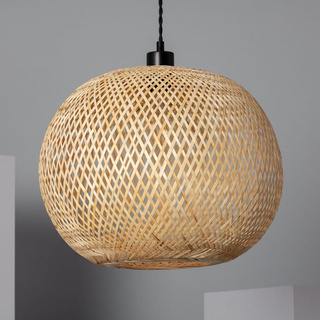 Lampa wiszaca Boho z Bambusa ?40cm Abruzzo Espresso E27