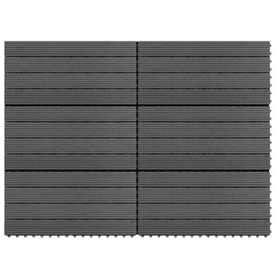 Płytka Tarasowa 6 pcs Szary 60 x 30 cm