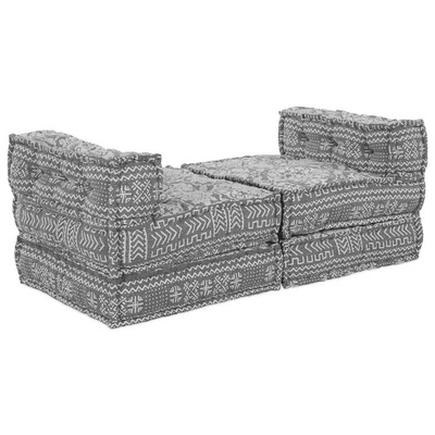 Modularna jednostka sofy 4 pcs jasnoszary tkanina
