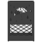 Stojak na Parasol Deszczowy Czarny 28 x 12 x 41 cm Stal