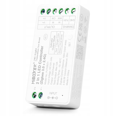 MiBoxer FUT035Z+ Sterownik LED 2w1 MONO/CCT Zigbee 3.0 12A, TUYA,