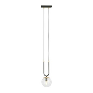 Lampa wisząca GLAM 1 BLACK/TRANSPARENT