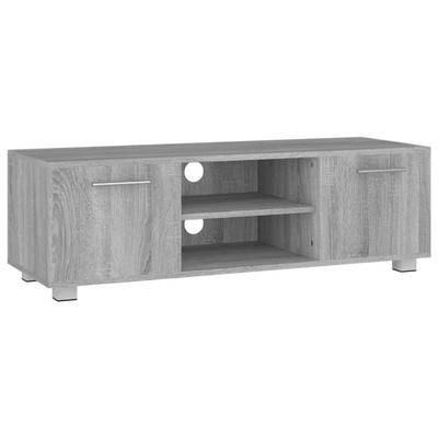 vidaXL Szafka pod TV, szary dąb sonoma, 110x40x35 cm