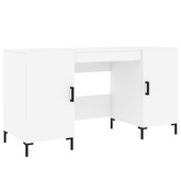 vidaXL Biurko, białe, 140x50x75 cm, materiał drewnopochodny model standard