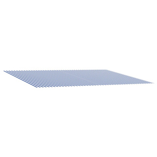Materiał zapasowy do markizy Niebieski i biały 600 × 300 cm