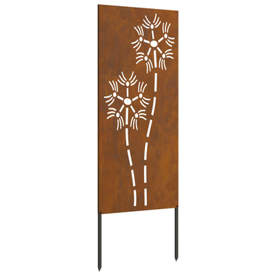 Ekran zapewniający prywatność w ogrodzie Rdzawy 50 x 140 cm