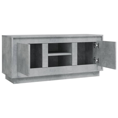 Szafka pod TV, szarość betonu, 102x35x45 cm vidaXL