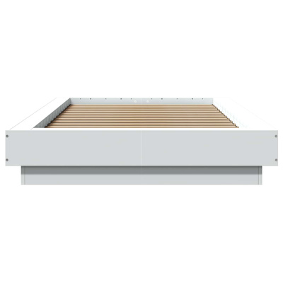 Rama łóżka podłogowego Biały 80 x 210 cm Drewno inżynieryjne