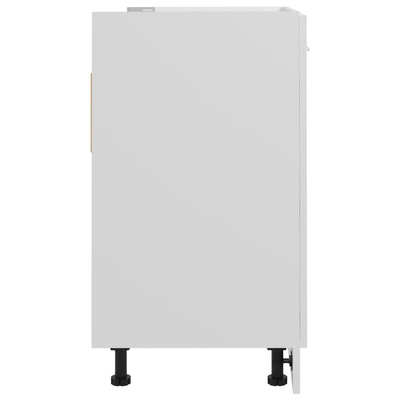 Szafka pod zlewozmywak, "Lyon", biała, 80x46x81,5 cm